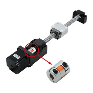 مقرنة ألومنيوم ثنائية الفك Lf ، d25l30 ، لموصل محرك متدرج ، عمود مرن ، 5/6 / 6.35 / 8/10/12 / 12.7 / 14 مم ، 5 × 8 مم أعلى 8 مبيعات سلم الألومنيوم 10 م - No5