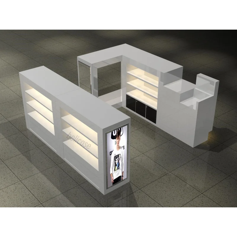 （customized）Commercial Clothing Store Furniture-shirt Displays Showcase Clothes Display Cabinet Clothing Display Kiosk Sal