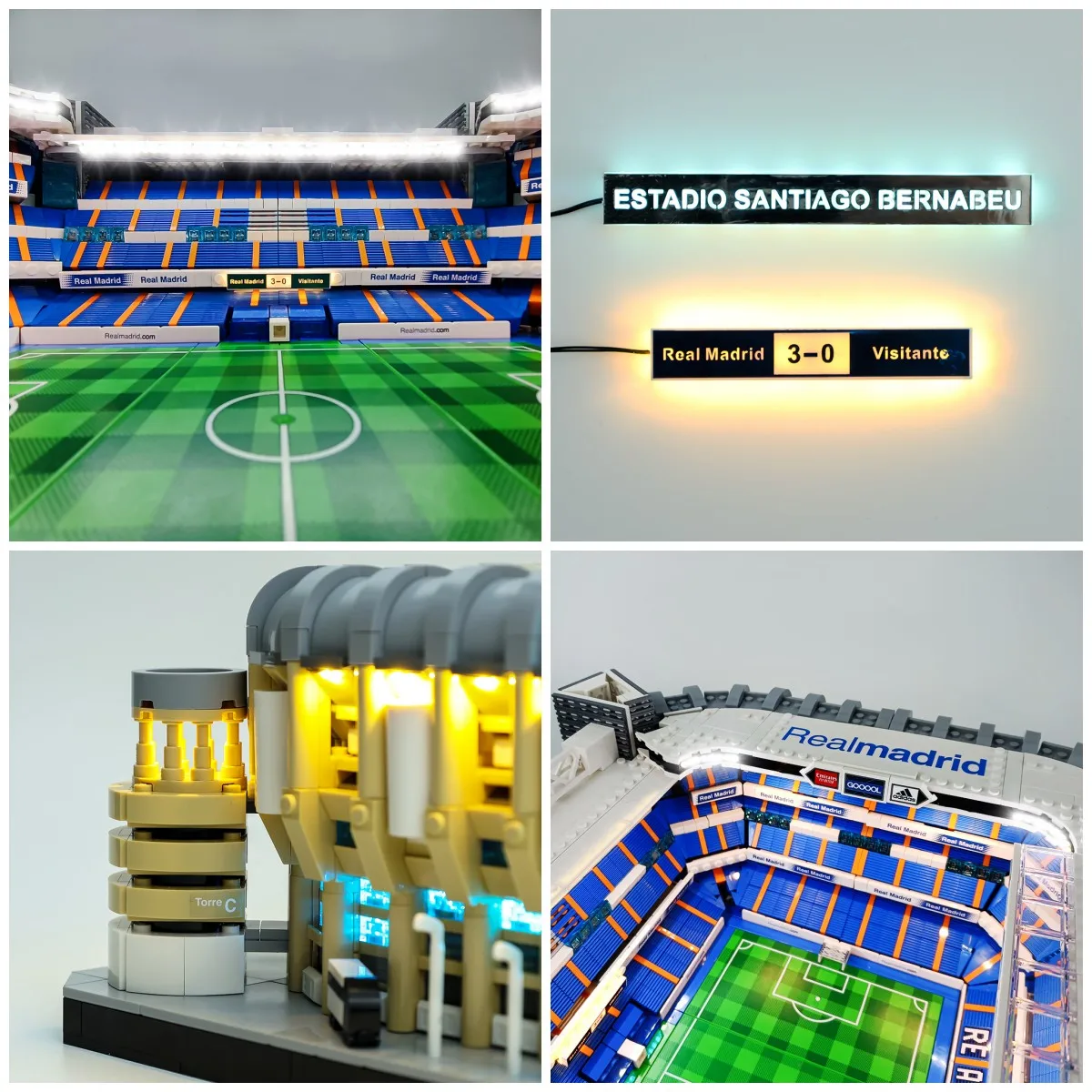 LED Light สำหรับ Creator Expert 10299 Real Madrid - Santiago Bernabéu Stadium รุ่นบล็อกตัวต่อเท่านั้นชุดไฟถ่ายภาพไม่มีชุด