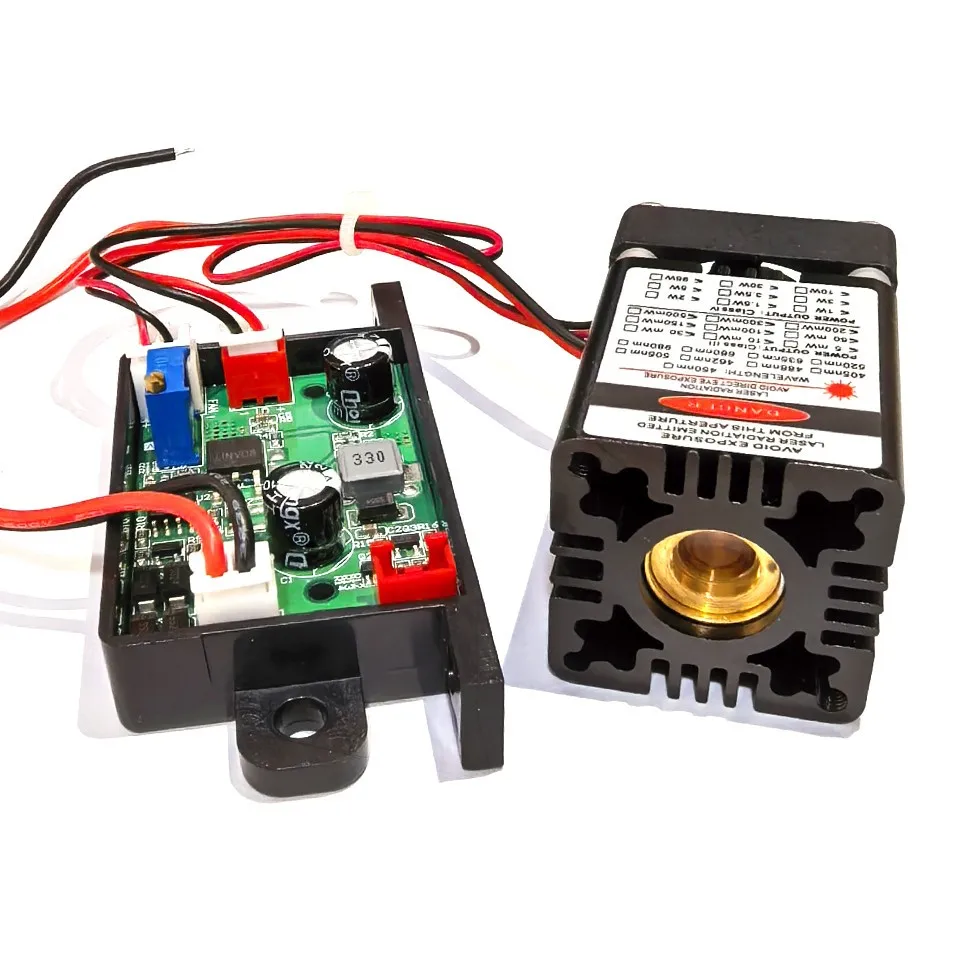 1pc 571nm 20mW Lemon Yellow Dot Laser Diode Module Driver 12V w/ TTL