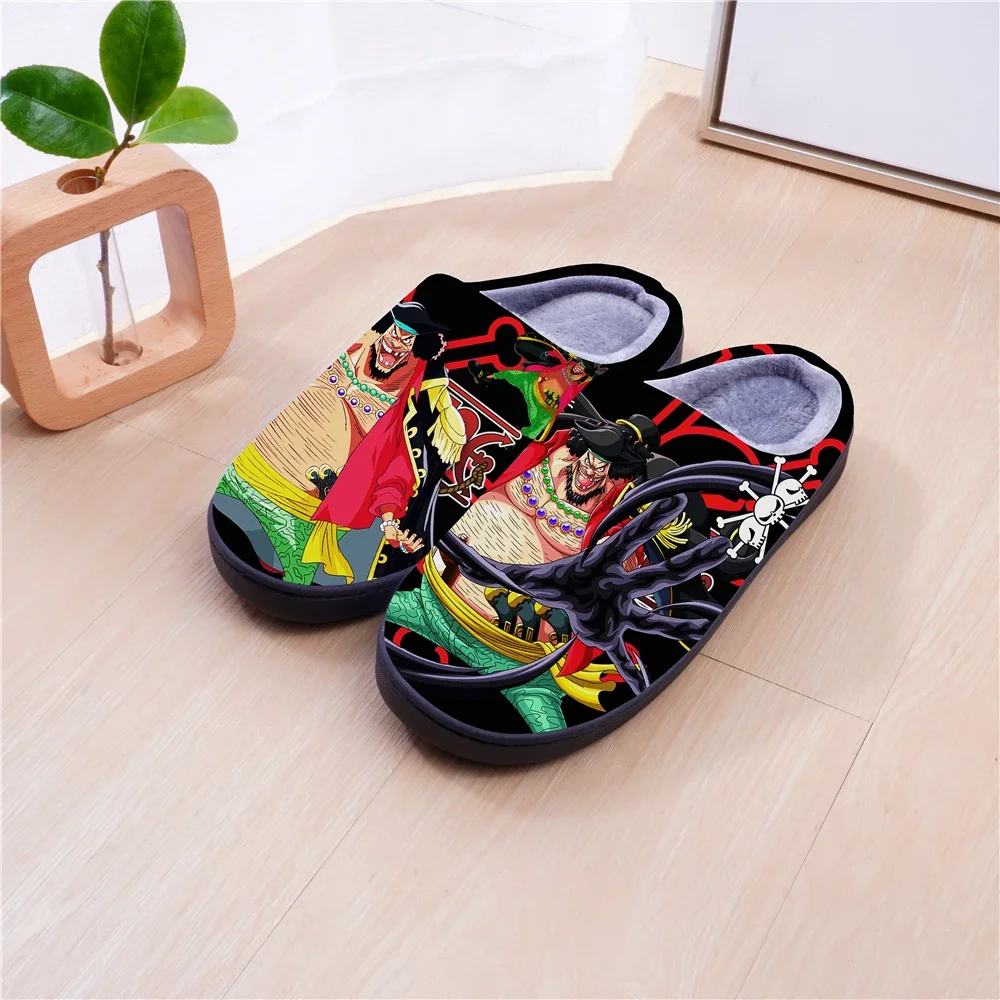 ONE PIECE Winter Warm Slippers Anime Boa·Hancock Cosplay Cute Cartoon Shoes For Men Women Boy Girl Slippers Halloween Gift