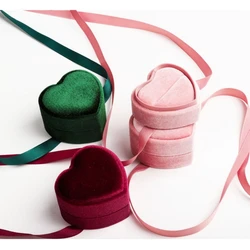 Delicate Jewelry Storage Container Unique Heart Shaped Jewelry Box with Interior for Rings Storage and Dropshipping