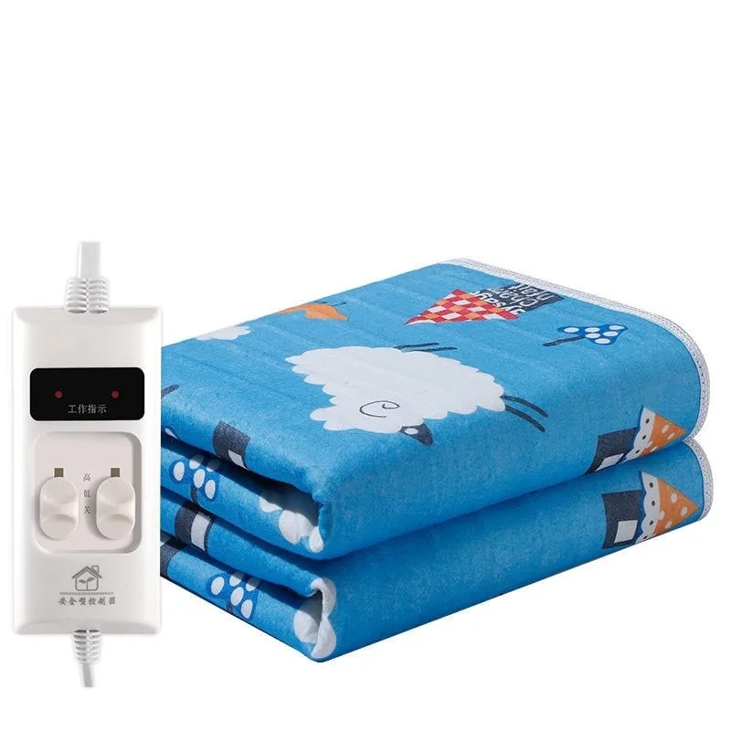 

No Radiation Dual Control Electric Blanket Security Modern Design Heated Blanket Mite Removal Student Calefactor Household Items