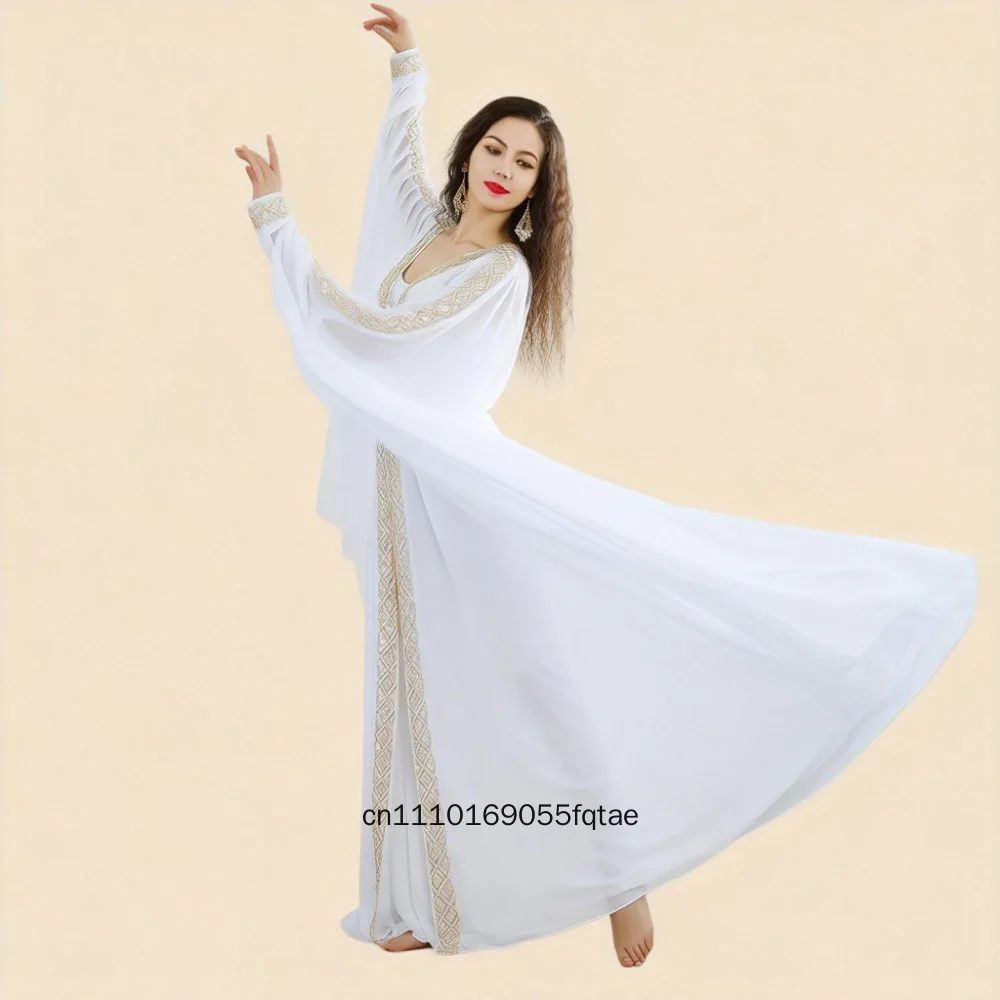 2026 Funkelndes Pailletten-Dabke-Bauchtanzkostüm für Damen, orientalisches Volkstanz-Outfit, Bühnenkostüm für Gruppenwettbewerbe und Auftritte – Detail 3