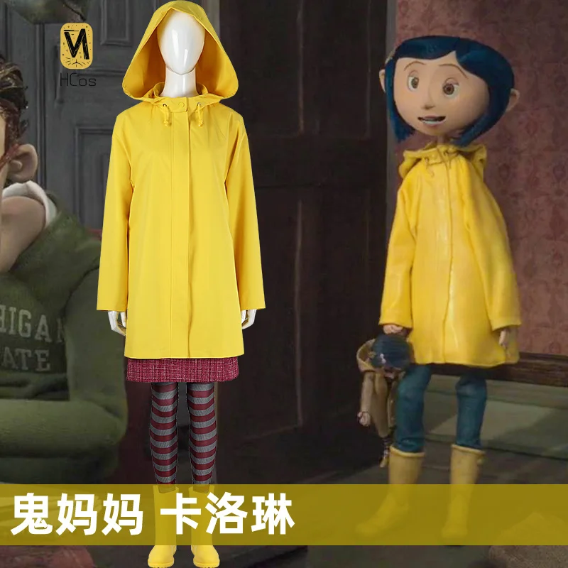 

HCos Coraline y la puerta secreta Косплей Костюм Платье принцессы для Хэллоуина Рождество Ролевая игра Женщины