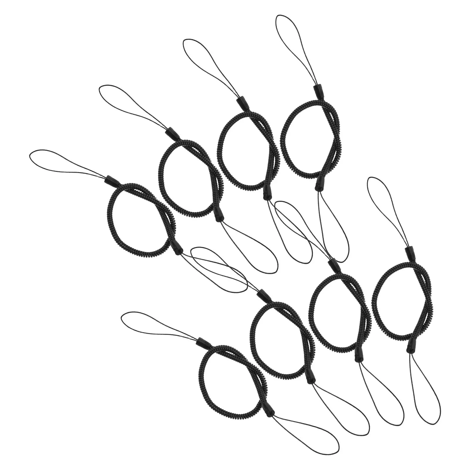 8Pcs Stylus Pen Anti-Lost Lanyard Retractable Elastic Tether Strap Adjustable Holder for Pencil Touchscreen Drawing Tablet