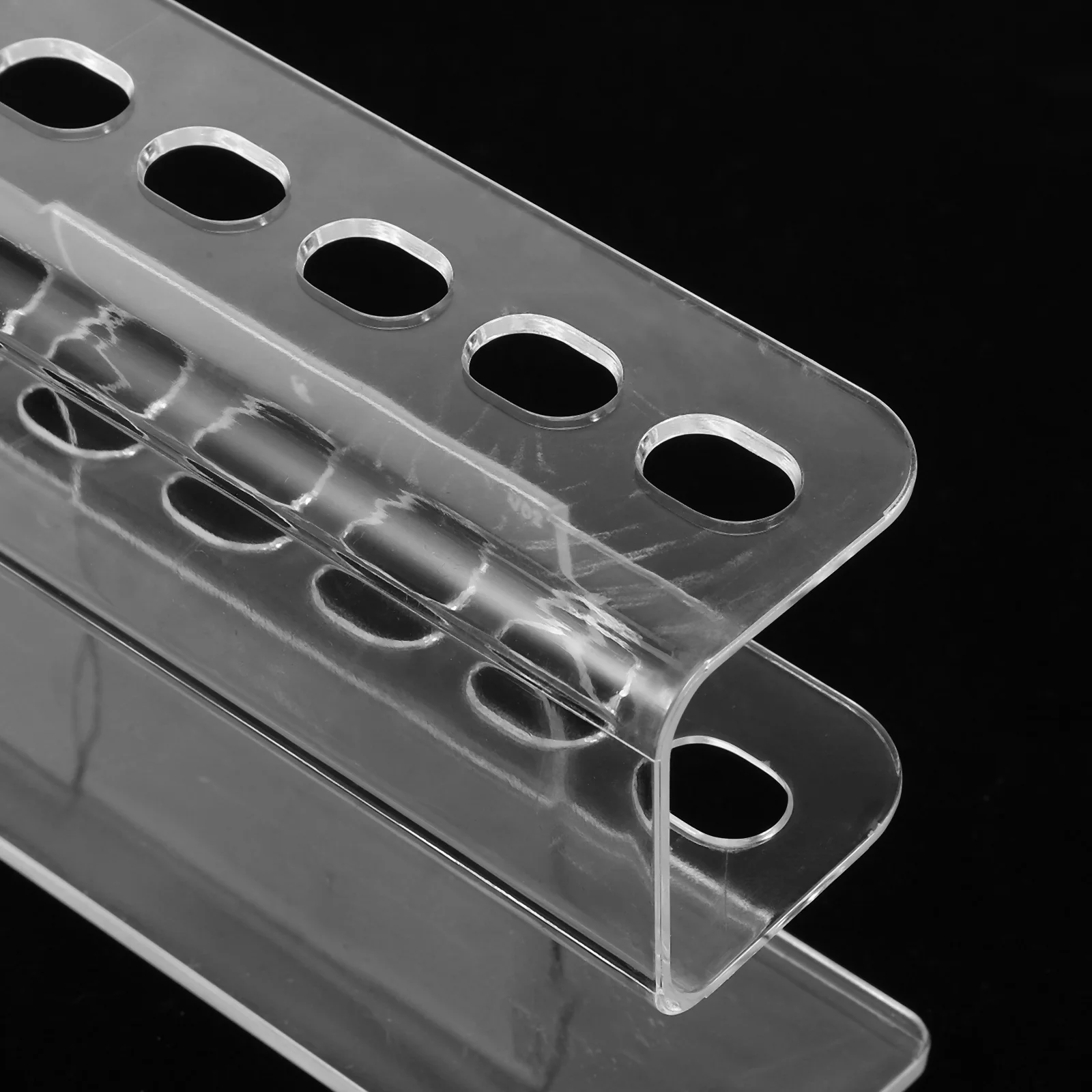 2 pezzi supporto per organizer per strumenti per unghie in acrilico trasparente 8 slot porta pinzette porta pennelli per trucco supporto per display per nail art accessori per saloni