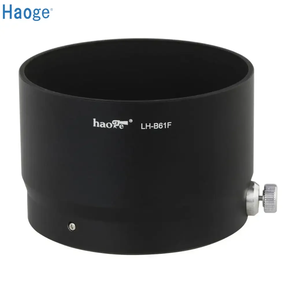 Haoge LH-B61F المعادن عدسة هود الظل ل أوليمبوس M.ZUIKO الرقمية 75 مللي متر F/1.8 عدسة الأسود