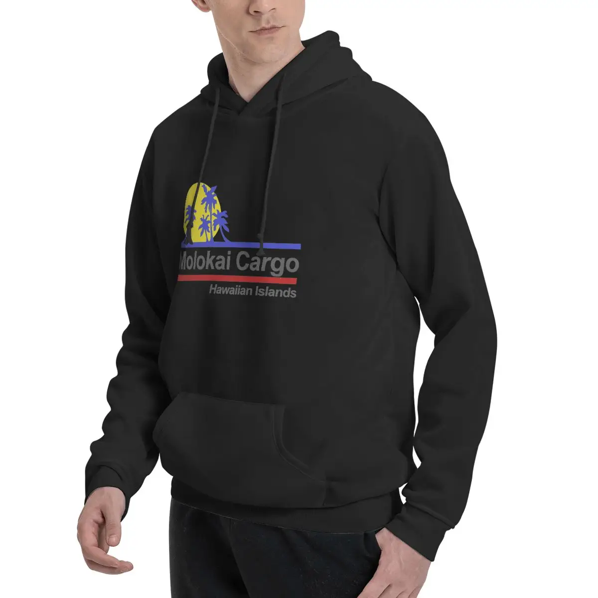 Molokai Cargo Hard Ticket To Hawaii Polyester Hoodie Men's Sweatershirt Warm Dif Colors Sizes