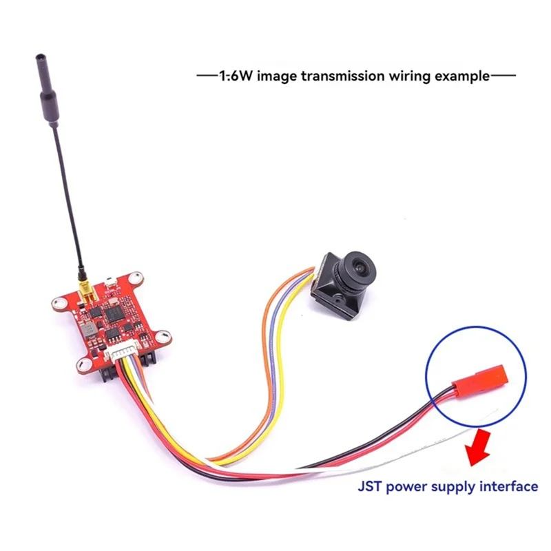 A34M-5.8G 1.6W VTX 48CH جهاز إرسال الفيديو عالي الطاقة VTX ميكروفون مدمج لطراز RC طويل المدى بدون طيار
