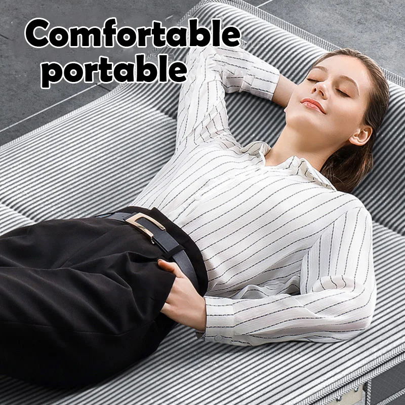 NEW Foldable bed single office nap bed nap tool companion bed portable simple marching family recliner folding beach chair