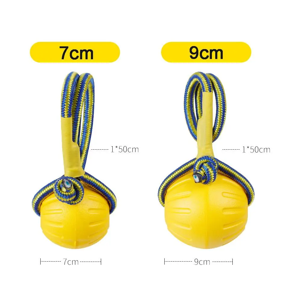 7cm/9cm Yellow Indestructible Rubber Ball Pet Dog Training Chew Play Fetch Bite Toy Dog Toys For Dog Interactive