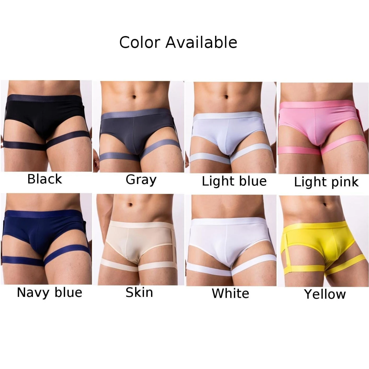 أزياء جديدة الملابس الداخلية الملاكم موجز أصفر أسود وردي فاتح الملابس الداخلية الملابس الداخلية منخفضة الخصر الرجال مثير الملابس الداخلية M ~ 2XL