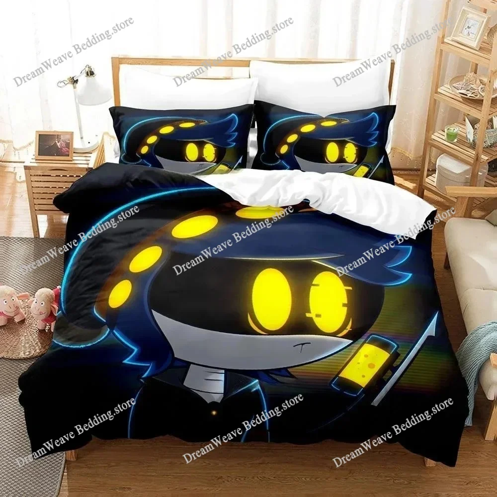 

Cartoon Duvet Cover Pillowcase Murder Drones Bedding Set Adult Boys Girls Bedroom Decoration Gift Single Double King Size