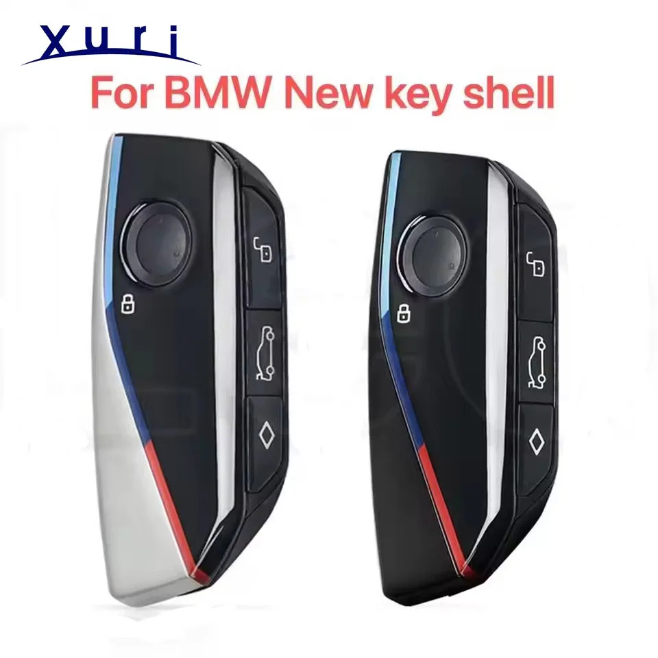 XuriFor BMW NEW Smart key shell Black/Silver for I5 I7 IX X1 X5 X6 X7 XM Z4 X1 U11 I7 G70 X7 Lci 320i F20 U06 M3 Gtr X3X5 X7 F48