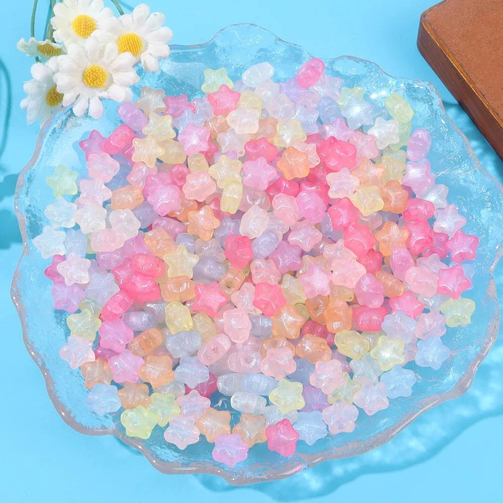 6/17/29 قطعة متعددة الألوان على شكل نجمة الخرز الزخرفية ، أساور يدوية القلائد ، عيد الميلاد عيد الحب هدية عيد الأم #5