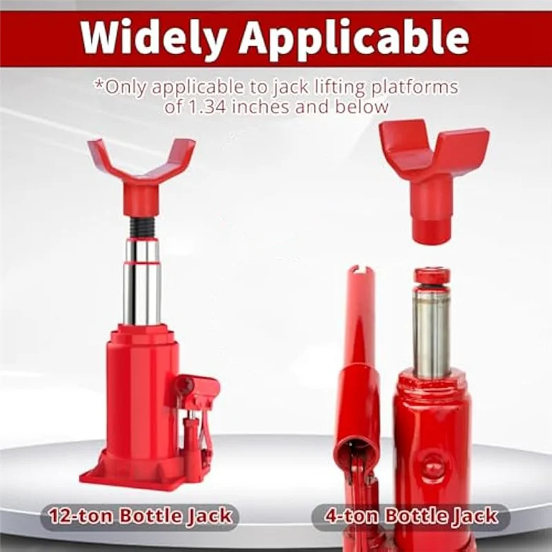 

Адаптер для бутылочного домкрата — универсальный адаптер для безопасного домкрата, подходит для разъемов для бутылок диаметром 1,65 дюйма (42 мм) или меньше