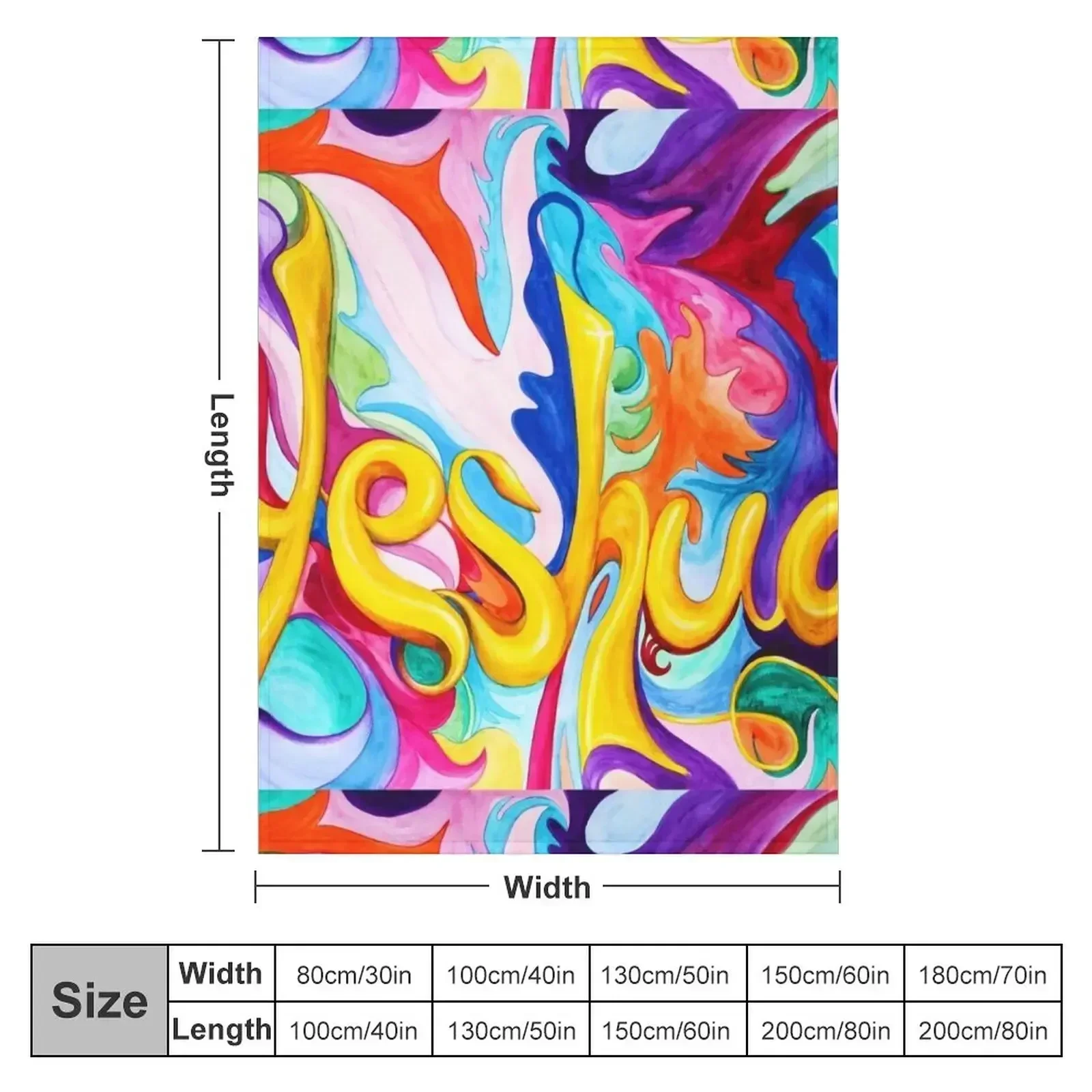 Yeshua Throw Blanket couch cozy soft plush fuzzy picnic outdoor blanket