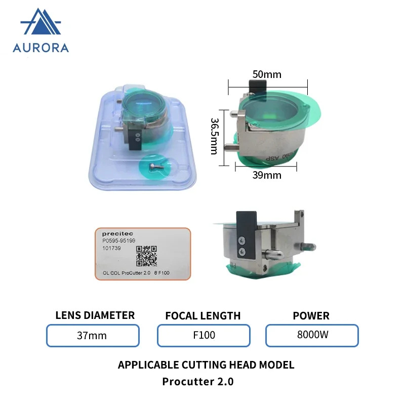 Purchase 2.0 Collimator Lens D37 FL100 for Laser Cutting Heads