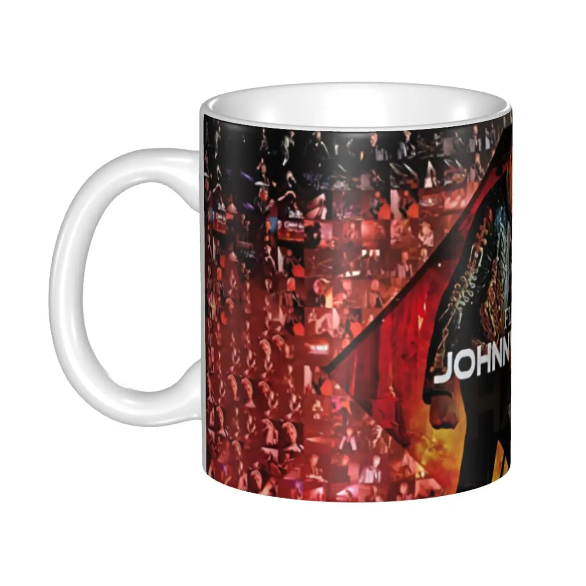 Johnny Hallyday And Wolf Coffee Mugs DIY Customized France Singer Rock Star Ceramic Tea Milk Mug Cup 2