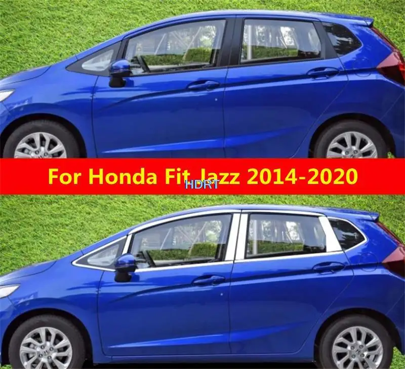 

Для Honda Fit Jazz 2014-2020 автомобильный стиль окно молдинг крышка двери отделка полоса протектор декоративные аксессуары внешняя наклейка