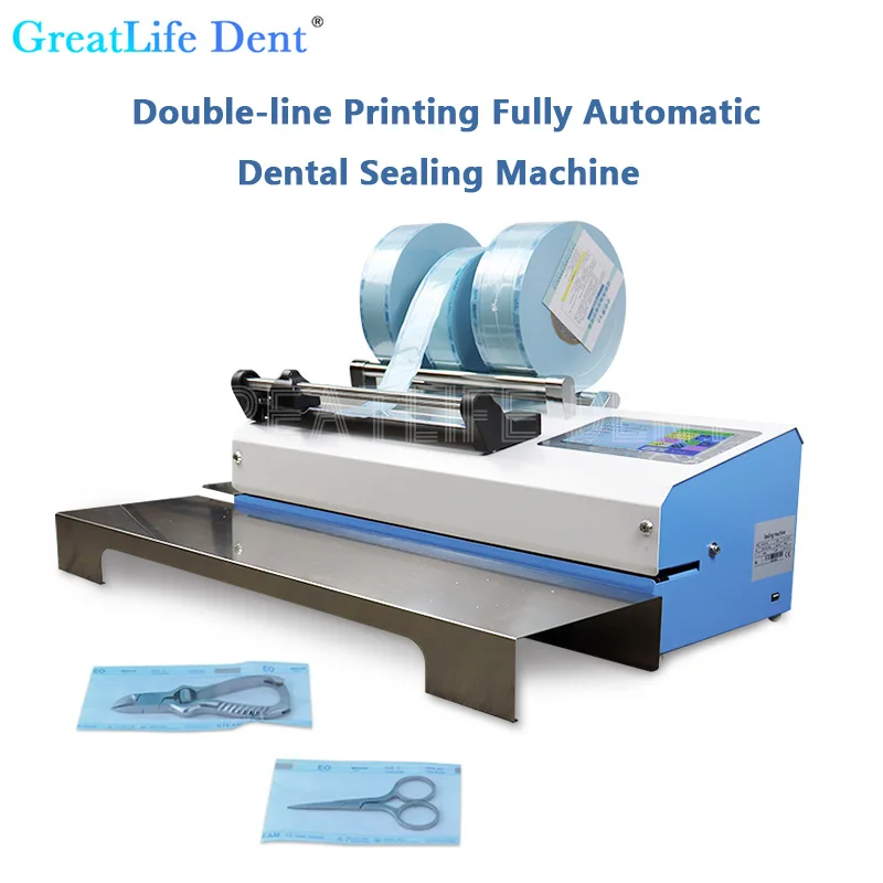 

500W Fully Automatic Dental Sealing Machine With Sterilization Pouch and Printer Bracket for Dental Clinic Sealing Machine