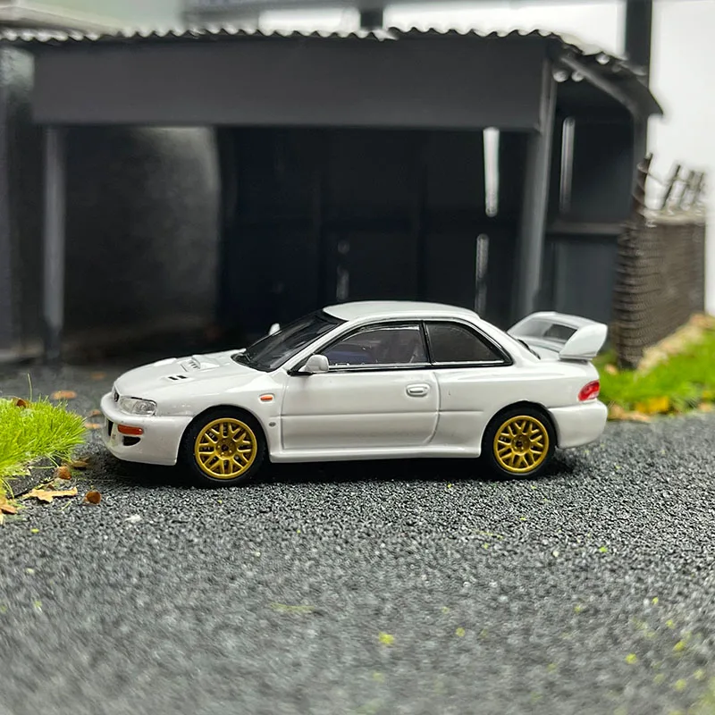 1/64 SUBARU IMPREZA 22B STi Version Customized Ver. Rally Base Car GC8 Alloy Diecasts Small Scale Car Model