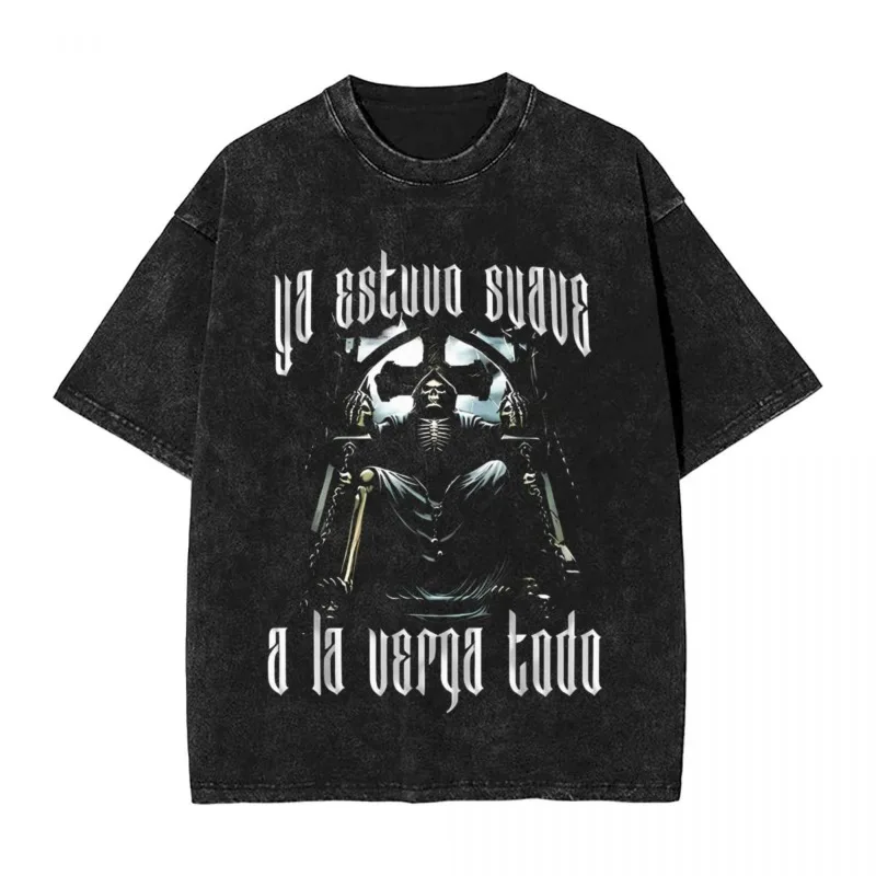 

Calacas Chidas Gym Fitness Con Frases Sarcasticas стираная футболка для мужчин и женщин винтажные футболки топы уличная одежда Harajuku повседневная унисекс