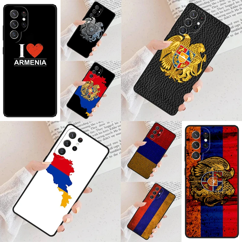 Armenia Albania Russia flag Emblem SOFT Cell Phone Case for Samsung Galaxy S26 Ultra S25 S24 S23 S22 S21 S20 Note10 Cover