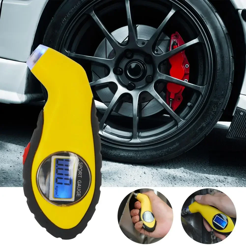 Car Bike Motorcyle Truck Auto Air PSI Meter Tester Tyre Digital Tire Pressure Gauge LCD