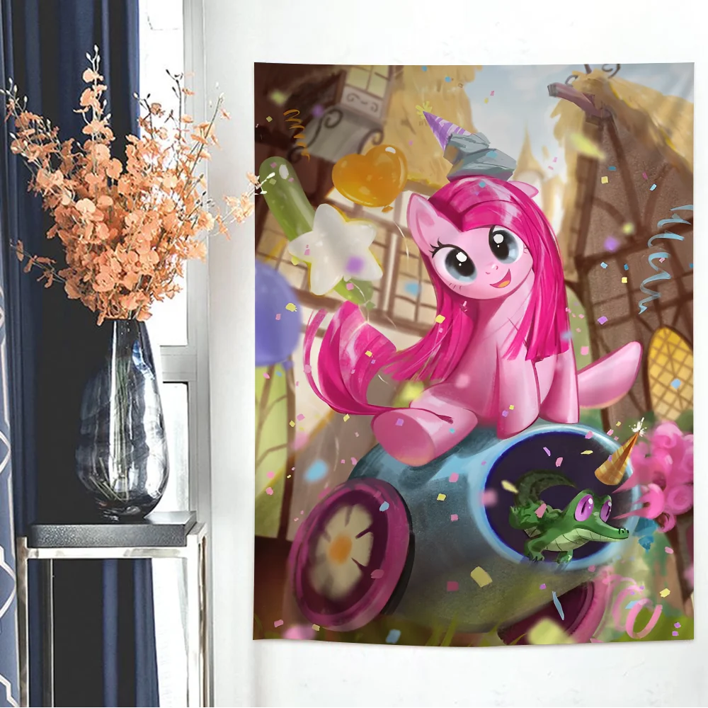 Animatie M-My L-Little Pony Cartoon Wandtapijt Hangende Decoratie Huishouden Interieur