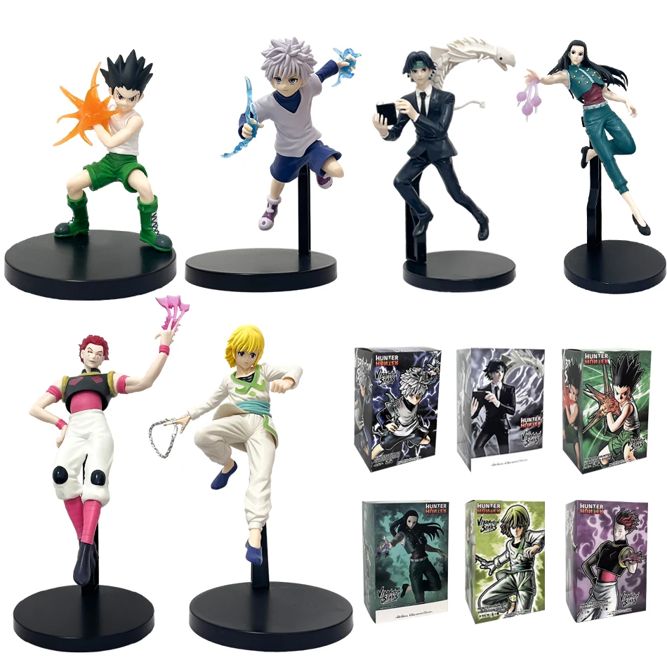 Hot Anime Hunter×Hunter Figure Phantom Troupe Hisoka Action Figure Noodle Stopper Decoration Noodle Stopper PVC Model Toys Gifts