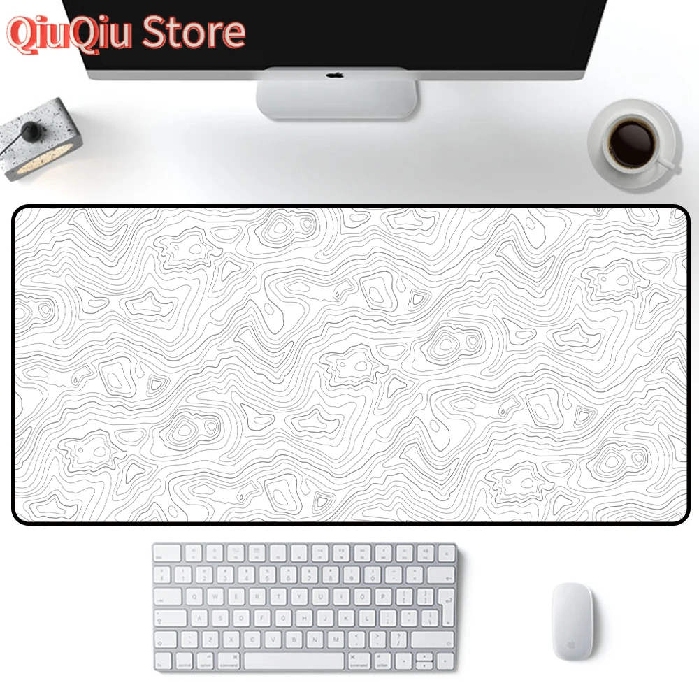 Big Art Mousepad Weiß Schwarz Schreibtisch Schutz Pad auf dem Tisch Pads Computer Matte Xxl Mauspad Erweiterte Pad Deskmat Büro Teppich