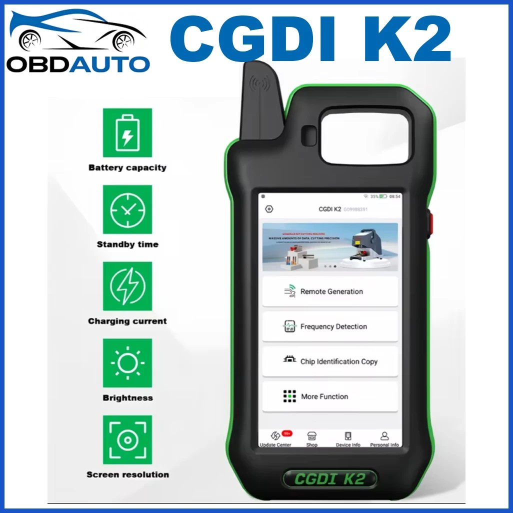 2026 CGDI K2 Remote Key Programmer Remote Generator C4648 CP8X Support 96Bit ID48 Newly Add BMW BDC3 Add Russia Spanish Language