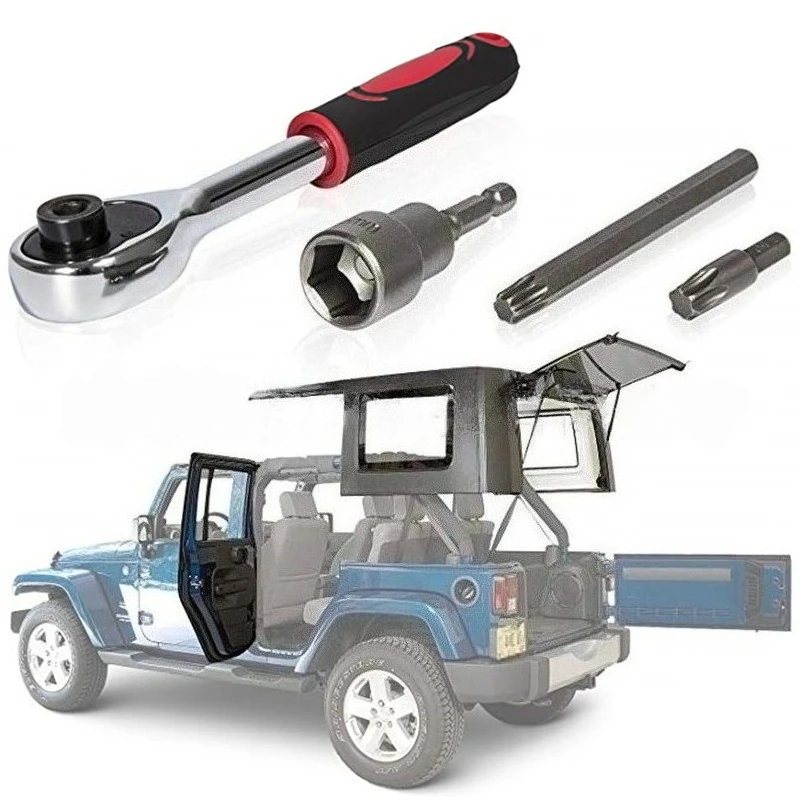 For Jeep Wrangler JL Quick Release Tool, Loader Door Top Removal Wrench Tool Kit