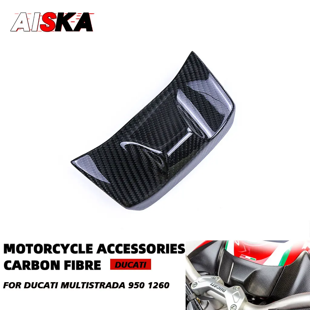 

100% Carbon Fiber Motorcycle Accessories Key Ignition Switch Cover Fairing For Ducati Multistrada 950 1260 2018 2019 2020 2021