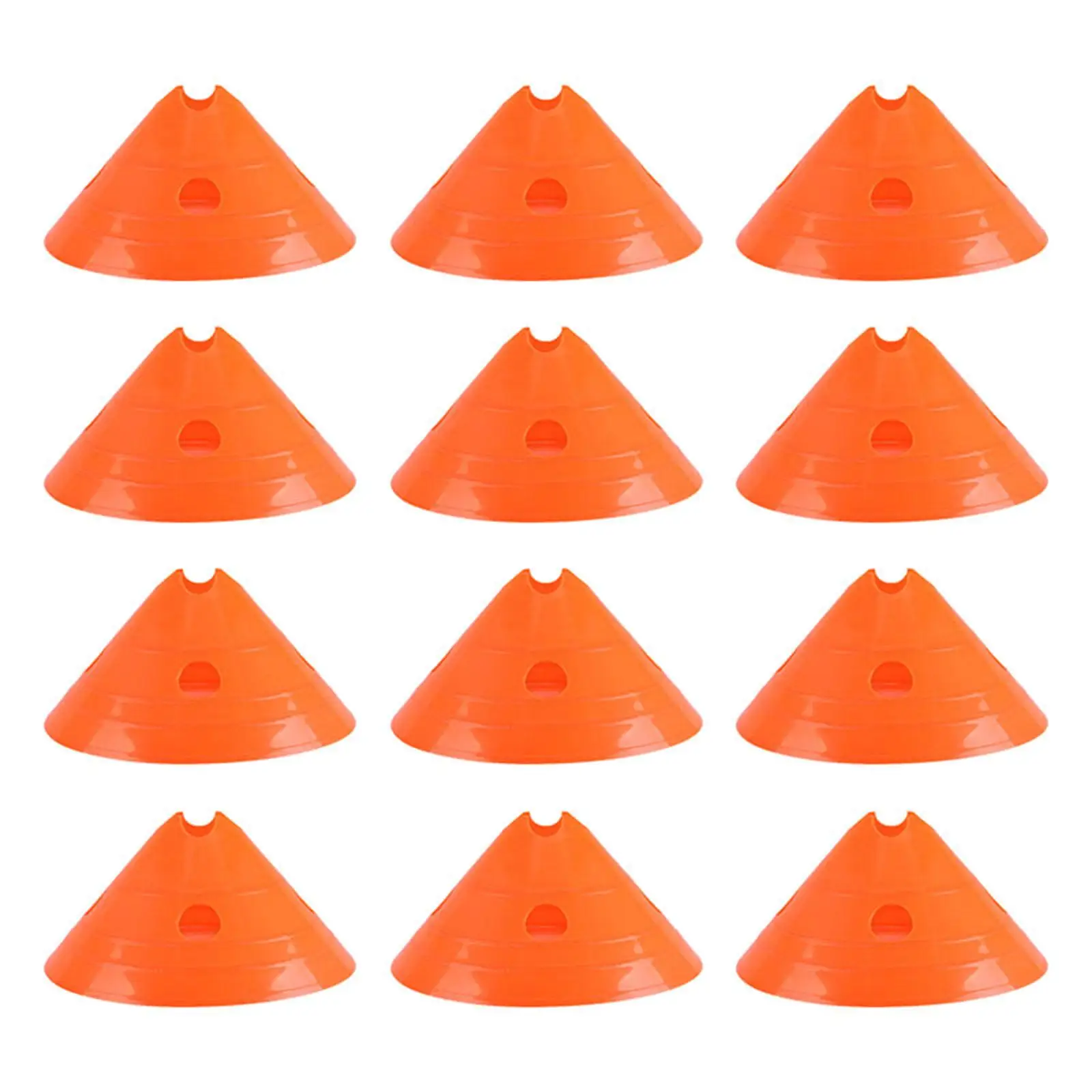 

12Pcs Football Training Cones Soccer Disc Cones Soccer Training Cones School Agility Training for Games Obstacle Courses Gym