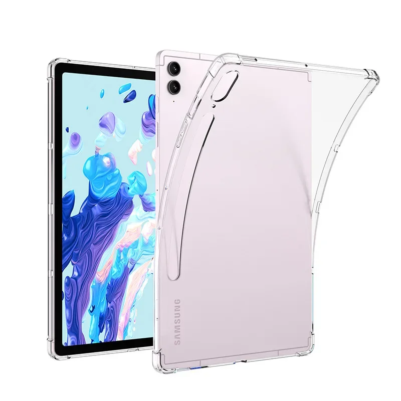 

Для Samsung Tab Case S7 S8 S9 S10 Plus FE A9 A8 A7 S6 Lite Прозрачный чехол для планшета Противоударный мягкий чехол