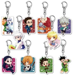 New Hunter X Hunter Anime Killua Zoldyck Kurapika Key Chains Q Cartoon Keychain Cosplay Plastic Pendant Keyring