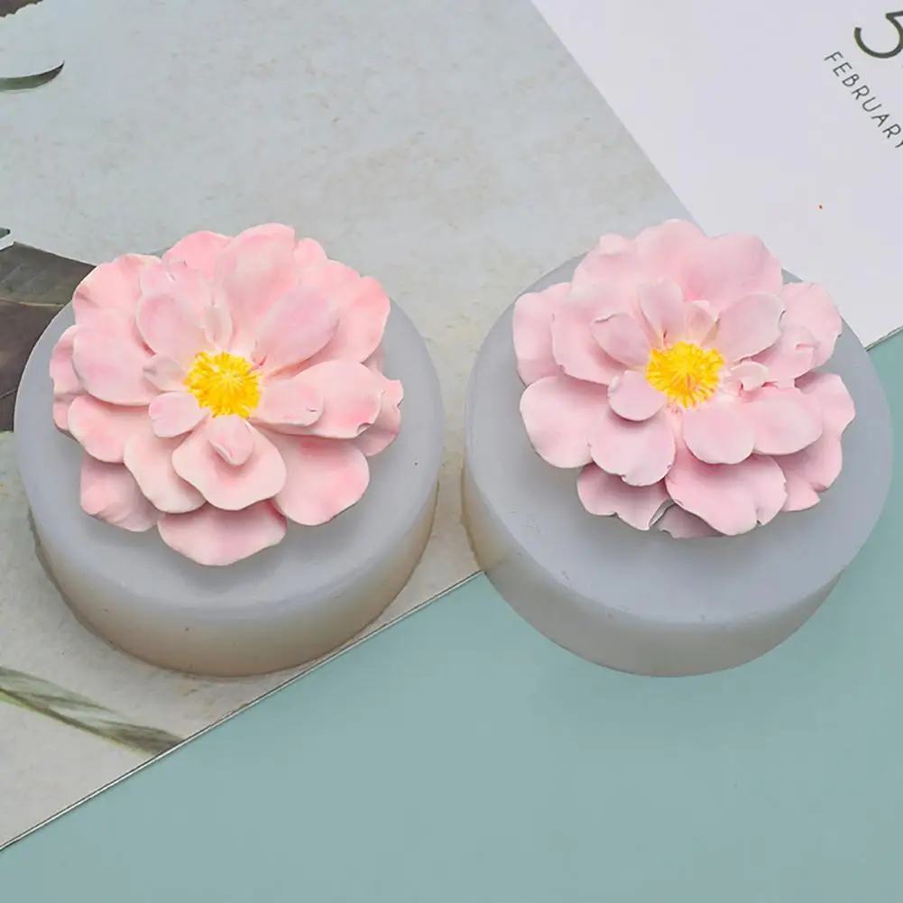 Pastry Mold Silicone Baking Mold Lightweight Hand-crafted  Durable Anti-deformed Peony Pastry Mold