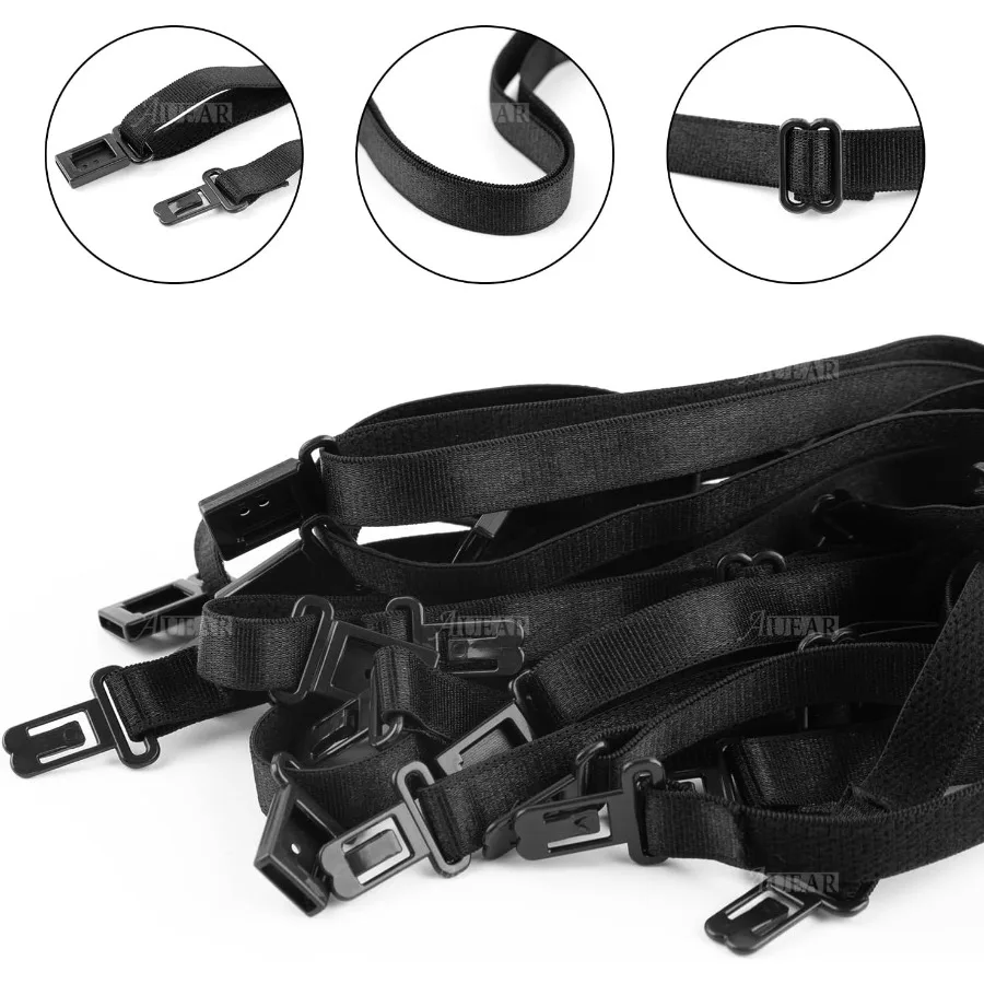 Confezione da 10 accessori regolabili per cinturino con papillon con clip in nero per uomo, perfetti per abiti da cerimonia, abiti da sposa e Bu