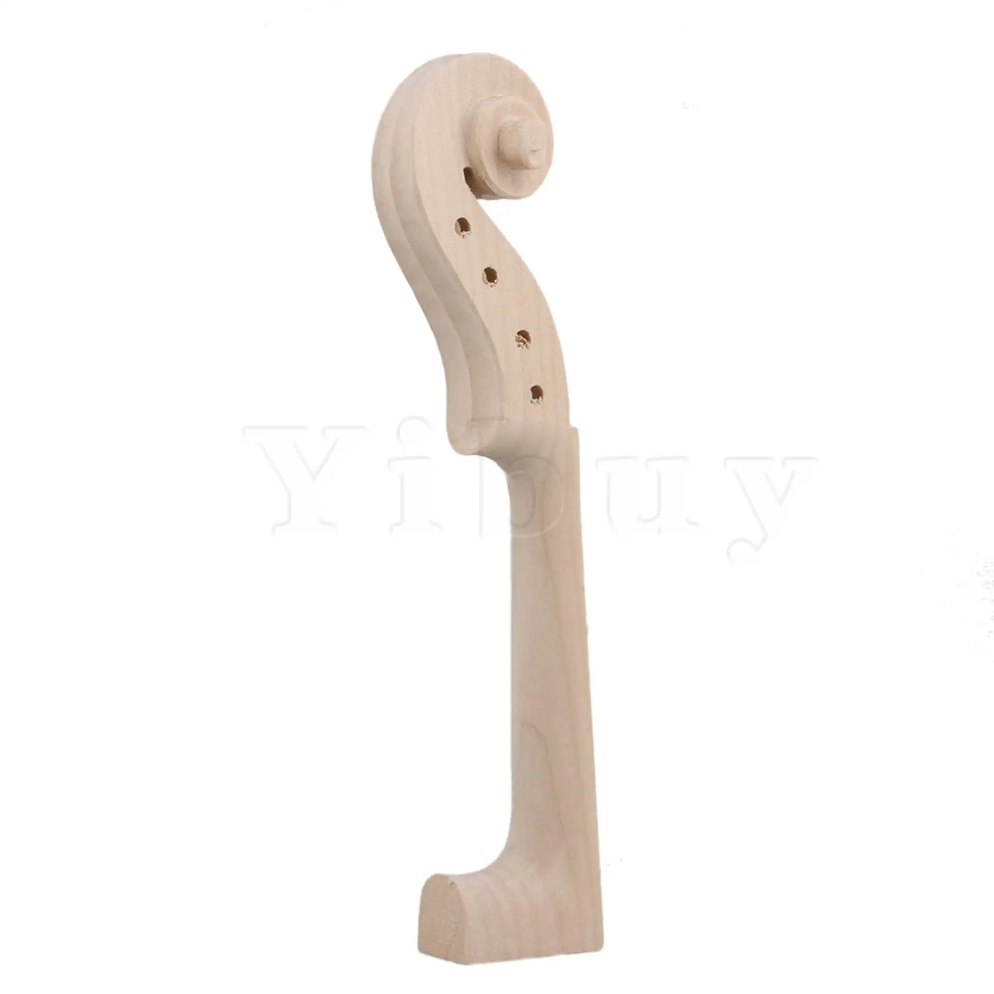 Yibuy 3Set of Neck Hand Carved Maple Wood Violin Parts for 4/4 Full Size