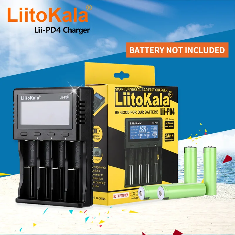 LiitoKala Lii-PD4 Lii-S8 Lii500s Lii600 battery Charger for 18650 26650 21700 18350 AA AAA 3.7V/3.2V/1.2V/ lithium NiMH battery