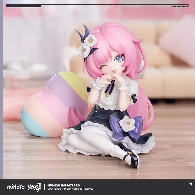 

[Genuine] miHoYo Game Elysia Figure Honkai Impact 3rd Elysia Cartoon Doll Desktop Ornament Anime Model Prop Cosplay Xmas Gifts