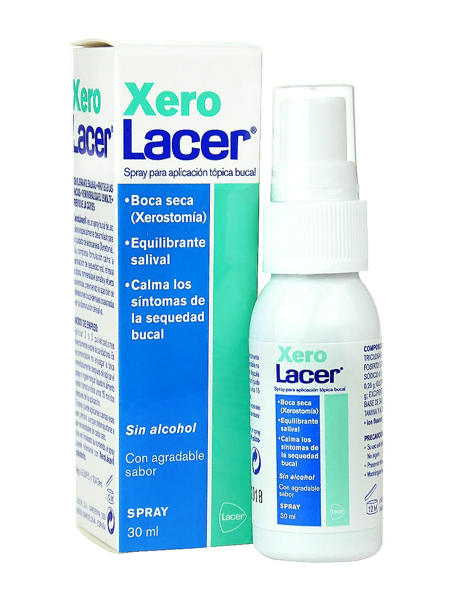 Lacer xerolacer mouthwash spray 25 ml-calms the symptoms of dry mouth