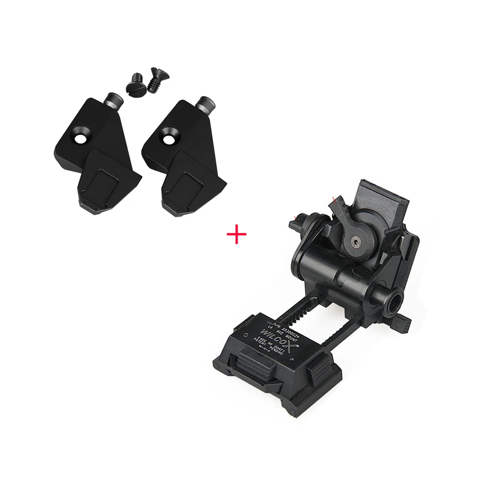 

Free Shipping CNC Aluminum PVS-14 Bridge Arm Assembly PVS14 Dovetail Shoe 2pcs Helmet Mounting for Double Night Vision Scopes