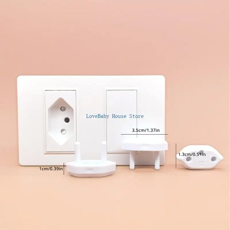 BX0D Set 10 stuks elektrische stopcontactbeschermer, ingebed ontwerp voor babyveiligheid
