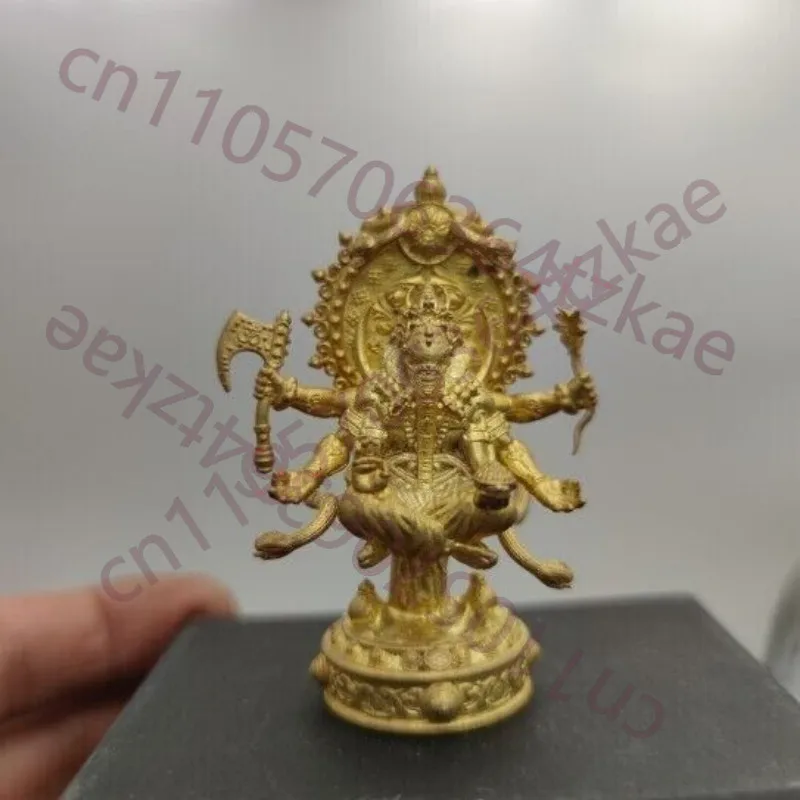 

2.7" Chinese Bronze Copper Statue Hand Carved Elephant God Figurine