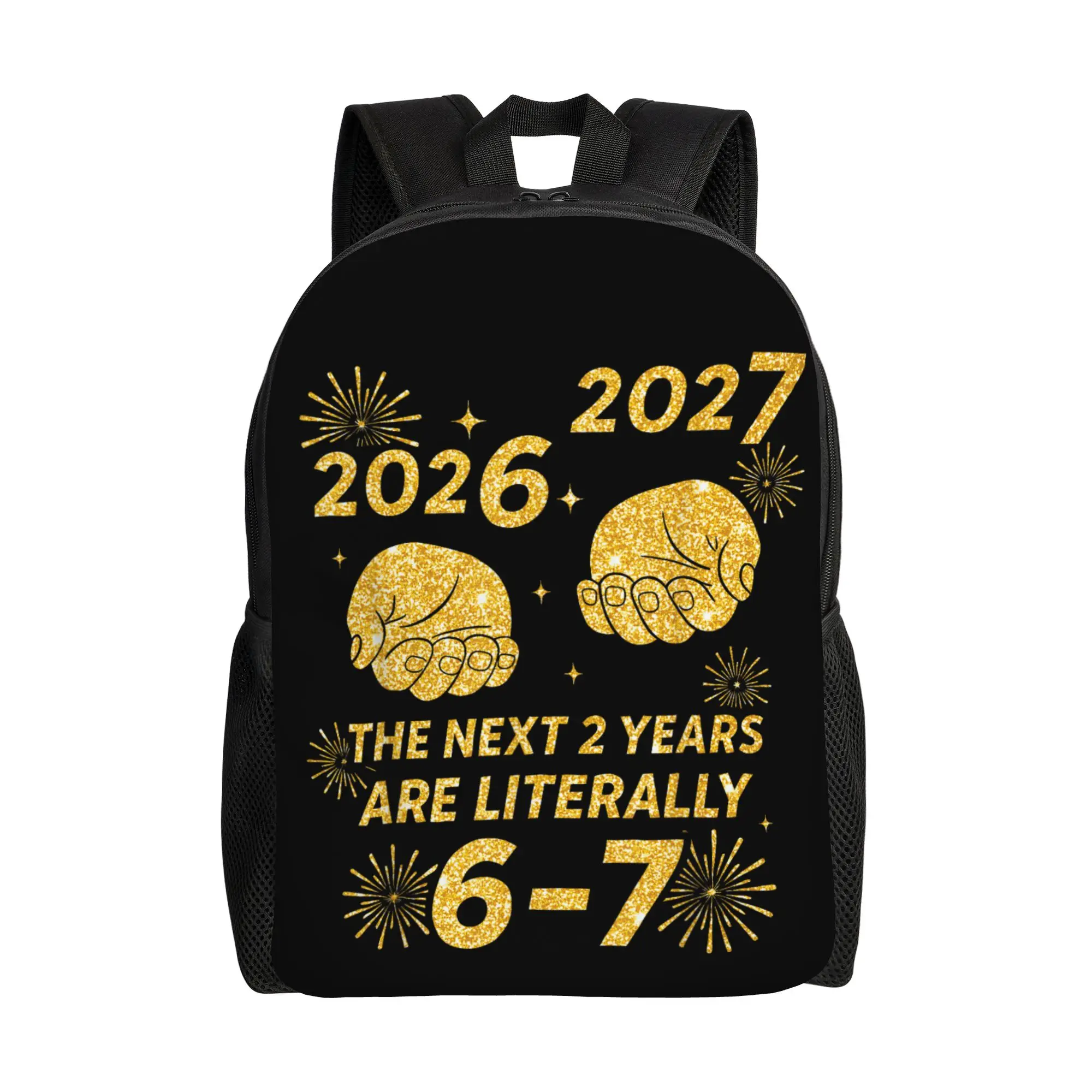 

Новинка! Забавный мем-рюкзак на Новый год 2026-2027. Модный городской рюкзак для мужчин и женщин, для старшей школы, работы, колледжа. Холщовая сумка для активного отдыха.