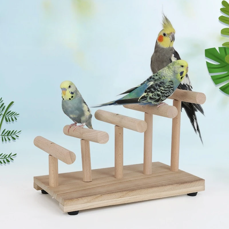 

Pepper Wood Ladder Parrot Bench Bird Toy Relief From Boring From Hi Climbing Ladder Grinding Claw Rod Standing Pole